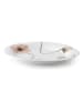 Kähler Serveerplateau "Hammershøi Poppy" wit/lichtroze - (L)28,5 x (B)22,5 cm