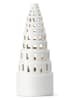 Kähler Theelichthouder "Urbania" wit - (H)22,5 cm