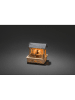 Konstsmide Houten ledsilhouet "Marktstal met grijs dak" naturel - (H)12,5 cm