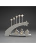 Konstsmide LED-Holzsilhouette "Komet" in Weiß - (B)38 x (H)38 x (T)6 cm