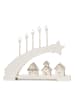 Konstsmide Houten ledsilhouet "Komeet" wit - (B)38 x (H)38 x (D)6 cm