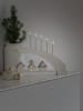 Konstsmide Houten ledsilhouet "Komeet" wit - (B)38 x (H)38 x (D)6 cm