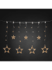 Konstsmide LED-Lichtervorhang "Sterne" in Warmweiß - (L)590 cm
