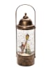 Konstsmide Led-lantaarn "Charles Dickens Stilleven" bruin - (B)10 x (H)29 x (D)9 cm