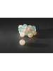 Konstsmide Decoratieve led-lichtketting "Katoenbollen" lichtblauw/grijs/wit