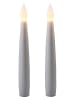 Konstsmide 2er-Set: LED-Kerzen in Weiß - (H)28 cm