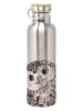 ppd Edelstahl-Trinkflasche "Owl" in Grau - 750 ml