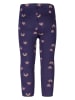 happy girls by Eisend Legginsy termiczne w kolorze granatowym ze wzorem
