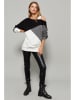 Milan Kiss Sweatshirt crème/grijs/zwart