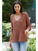 Milan Kiss Pullover in Braun