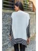 Milan Kiss Poncho crème/zwart