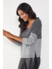 Milan Kiss Pullover in Grau/ Anthrazit