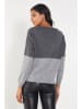 Milan Kiss Pullover in Grau/ Anthrazit