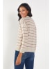 Milan Kiss Pullover in Creme/ Rosa