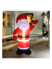 Profiline Opblaasbaar ledfiguur "Santa Claus" rood - (B)180 cm
