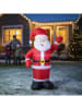 Profiline Opblaasbaar ledfiguur "Santa Claus" rood - (B)180 cm