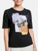 TAIFUN Shirt zwart/meerkleurig