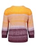 TAIFUN Sweter w kolorze pomarańczowo-fioletowo-bordowym