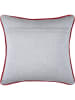 STOF France Kissen "Albertville" in Grau/ Creme - (L)40 x (B)40 cm