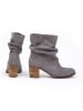 Zapato Leder-Stiefeletten in Grau