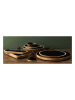 Ethnical Life Serveerdienblad "Manguier" zwart/naturel - (L)31 x (B)10 cm