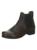 Think! Leder-Chelsea-Boots "Denk!" in Braun