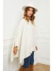 So Cachemire Poncho "Goccha" wit