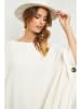 So Cachemire Poncho "Goccha" wit