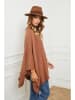 So Cachemire Poncho "Goccha" camel