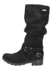 Ricosta Leder-Winterstiefel "Riana" in Schwarz