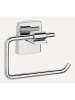 tesa Toilettenpapierhalter "Klaam" in Silber - (B)14,2 x (H)9,5 x (T)4,7 cm