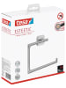 tesa Esteetic Handdoekhouder "Esteetic" zilverkleurig - (B)45 x (H)18,5 x (D)15,4 cm