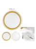 Make a Wish 4-delige set: borden wit/goudkleurig - Ø 26 cm (verrassingproduct)