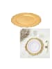 every ware 4er-Set: Teller in Gold - Ø 33 cm (Überraschungsprodukt)