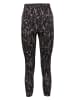 Anita Trainingsleggings in Schwarz/ Creme