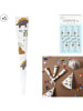 The Home Deco Kids 3-delige set: partytrompetten "Dinosaurus" wit - 3x 6 stuks
