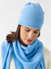 Zwillingsherz Kaszmirowa czapka beanie w kolorze błękitnym