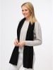 Zwillingsherz Kasjmieren sjaal zwart - (L)180 x (B)30 cm