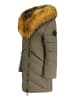 Geographical Norway Doorgestikte mantel "Chaya" olijfgroen