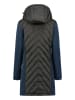 Geographical Norway Doorgestikte mantel "Bihac" zwart/donkerblauw