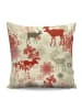 Colorful Cotton Kussen beige/rood
