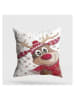 Colorful Cotton Poduszka w kolorze biało-czerwonym