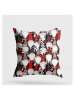 Colorful Cotton Kussen grijs/rood