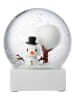 Hoptimist Schneekugel "Snowman" in Weiß - (H)12 x Ø 10 cm