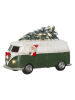 STAR Trading LED-Weihnachtfigur "Merryville" in Grün/ Weiß - (B)15,5 x (H)10 cm
