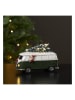 STAR Trading LED-Weihnachtfigur "Merryville" in Grün/ Weiß - (B)15,5 x (H)10 cm