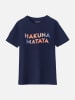 WOOOP Koszulka "Hakuna Matata" w kolorze granatowym