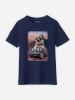 WOOOP Shirt "Sloth on racing car" donkerblauw