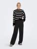 ONLY Pullover "Ibi" in Schwarz/ Creme