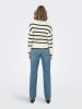ONLY Pullover "Ibi" in Creme/ Schwarz